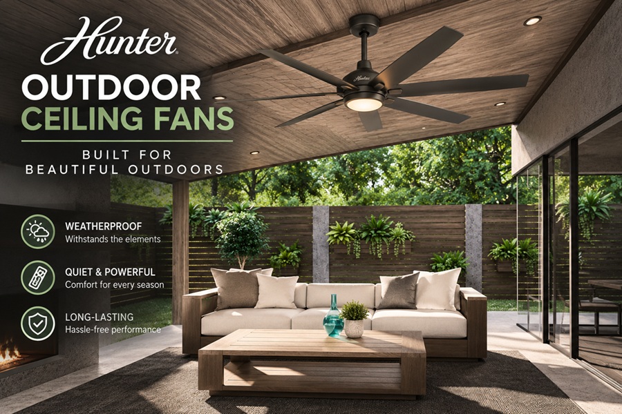 Hunter Outdoor Ceiling Fans: Damp vs Wet Rated Buying Guide