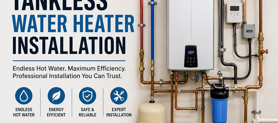 tankless water heater installation