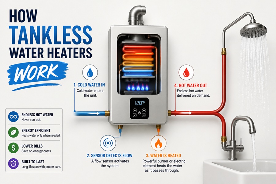 How Do Tankless Water Heaters Work? A Simple Explanation